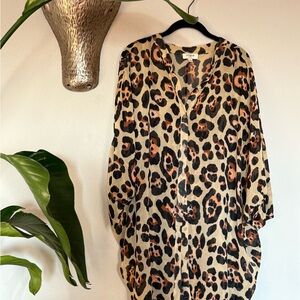 Umgee Animal Print Long Sleeve Top